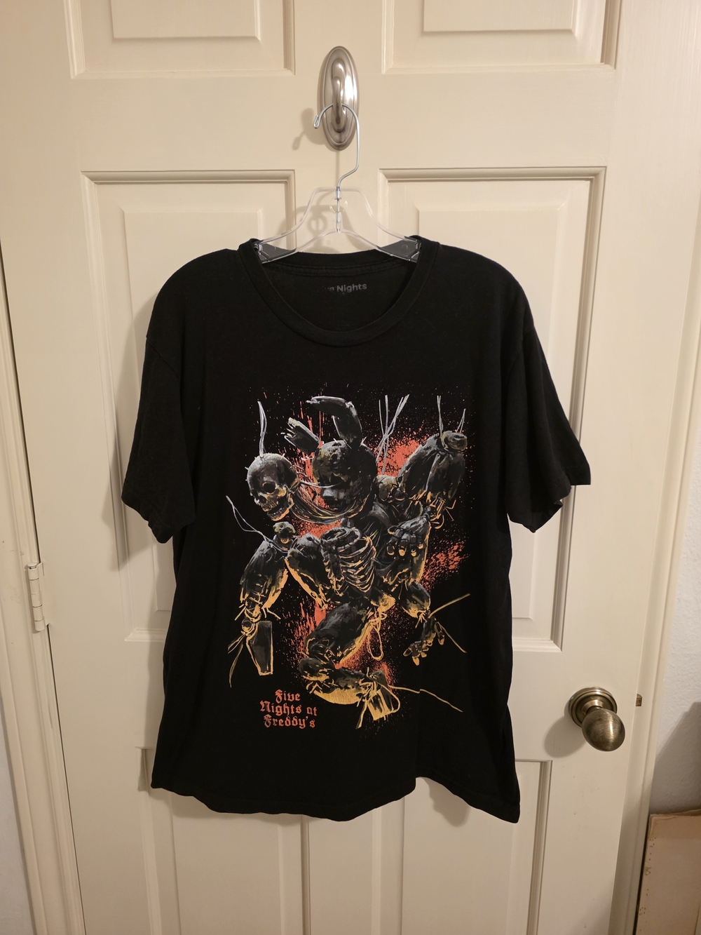 Five Nights At Freddy's Black Graphic Men’s T‑Shirt